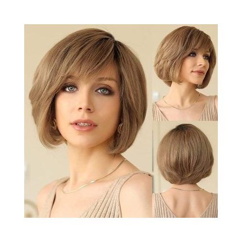 Világos barna rövid fazonú paróka